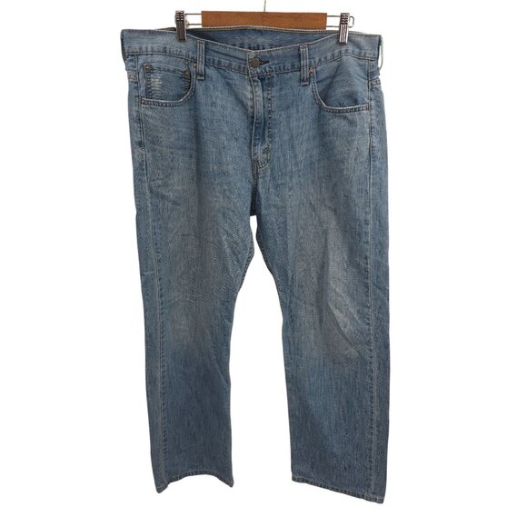 Levi's 569 Wide Relaxed Straight Leg Jeans 36X32 Blue Denim - Picture 4 of 7